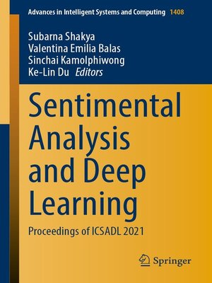cover image of Sentimental Analysis and Deep Learning
